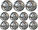 Gray Ocean Pearl Buttons- 11 Piece Set