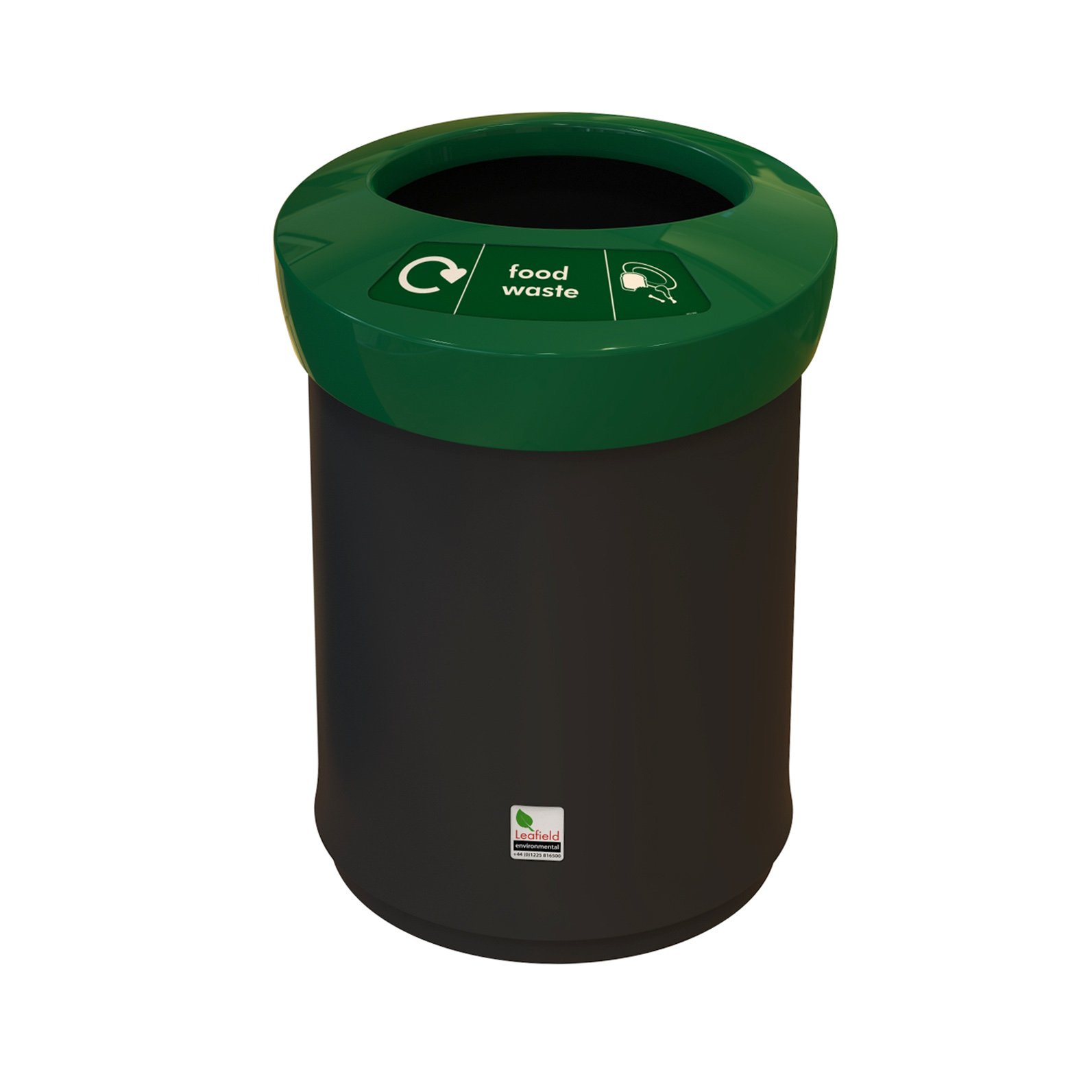 EcoAce Internal Recycling Bin 52 Litre Dark Green Food Waste