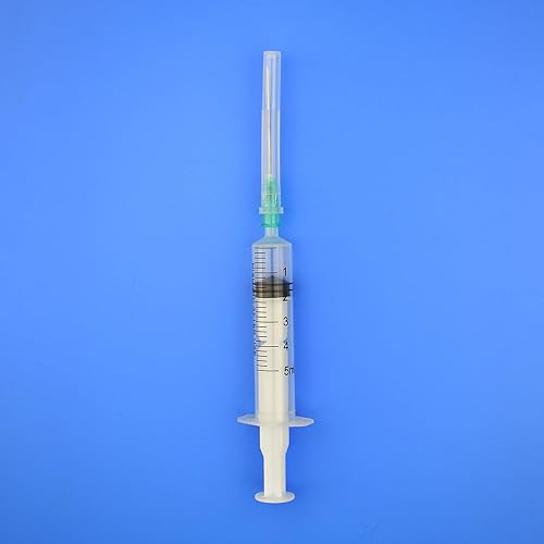 Miniatura 3 de Jeringa de 0.2 fl oz 21G con aguja Papel estéril desechable Embalaje 100Pack