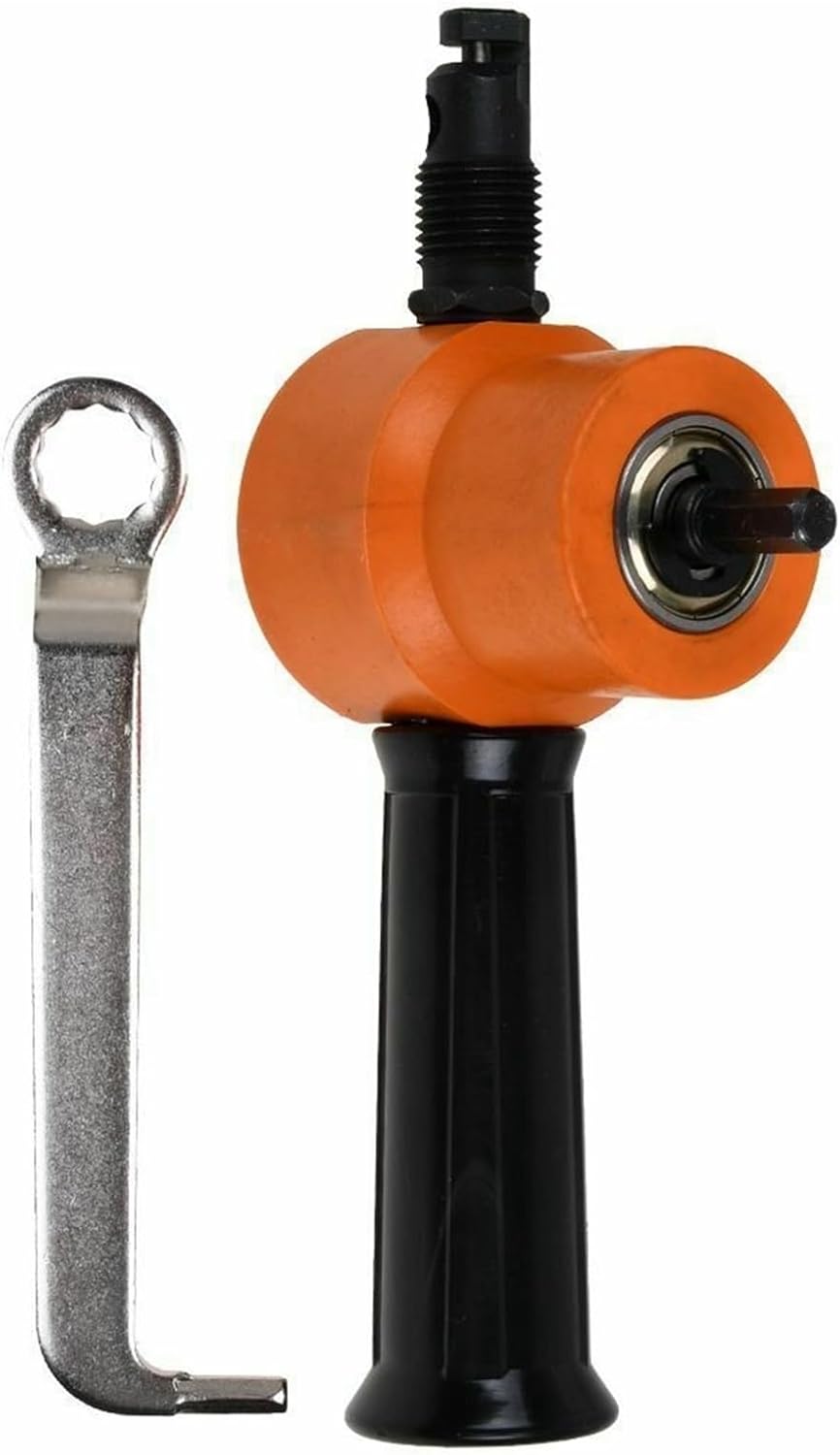 Double Head Metal Sheet Cutting Saw Knife Cutter Nibbler Metal Cutter Power Adjustable Drill Attachment (Color : Orange)