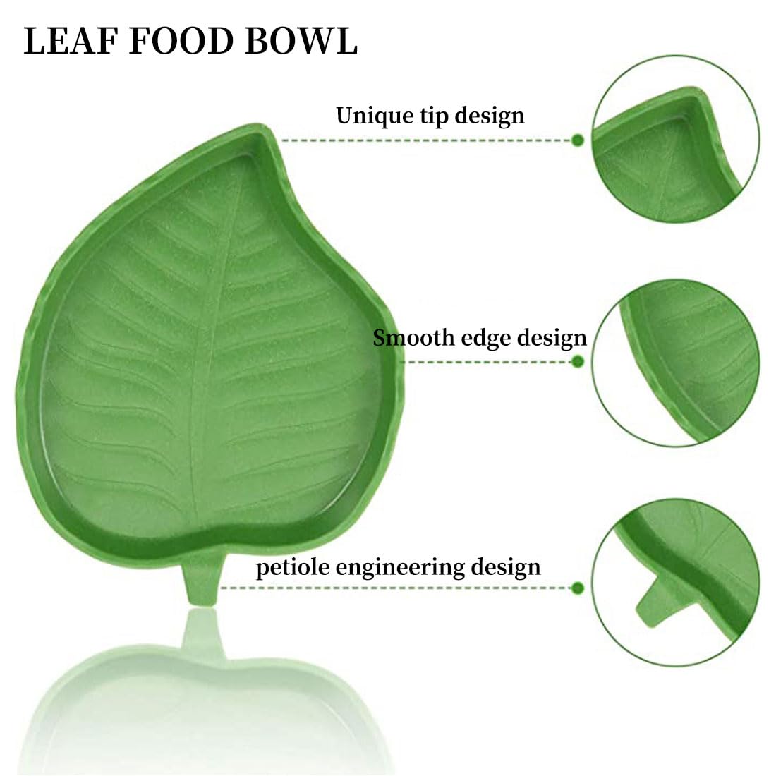 Set 2 Ciotole Per Rettili - Vassoio Per Cibo E Acqua Per Tartarughe, Gechi E Piccoli Animali - Foto 2