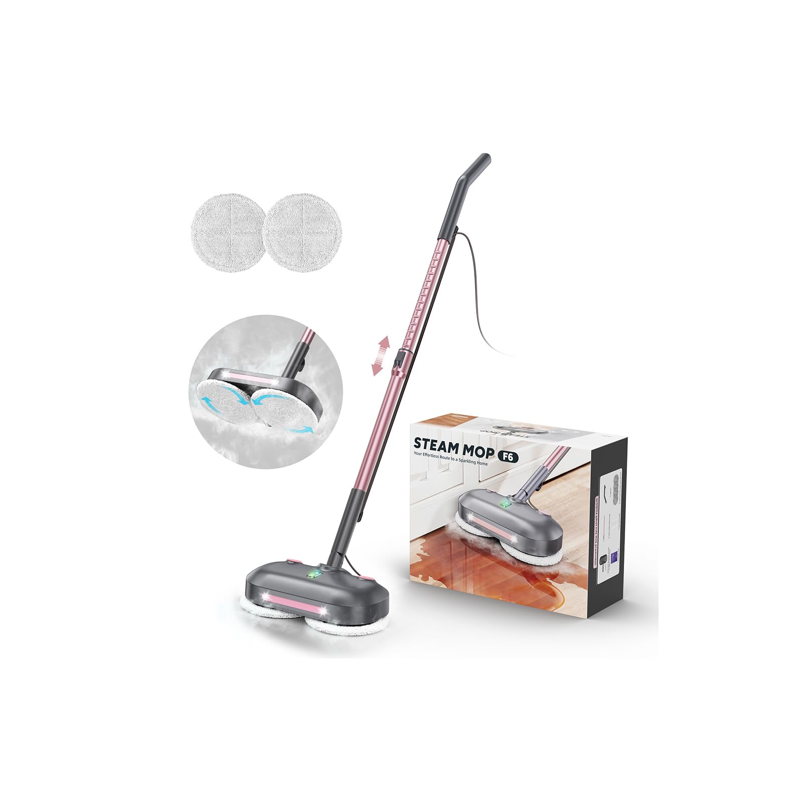 Talooz Scrubbing Steam Mop