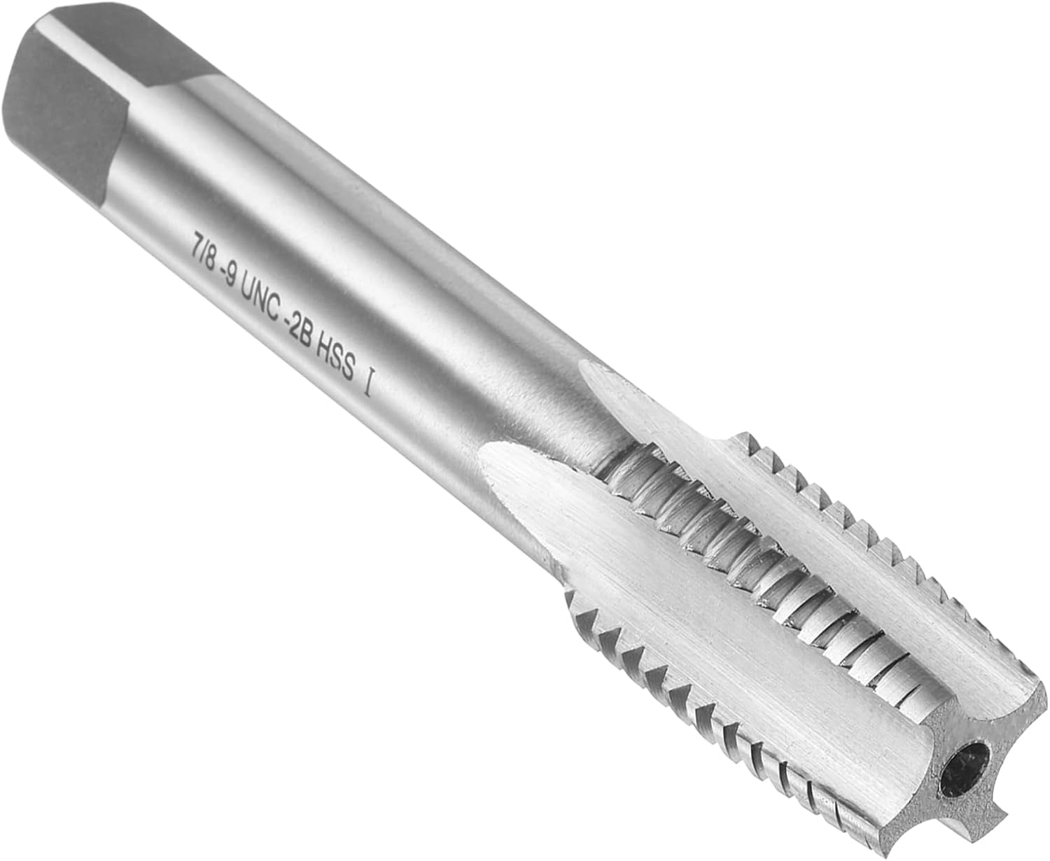 uxcell Hand Taper Tap 1-1/8-7 UNC 2B Thread Taper Style Taps Straight Flute Screw Tapping Threading Tool High Speed Steel HSS6542