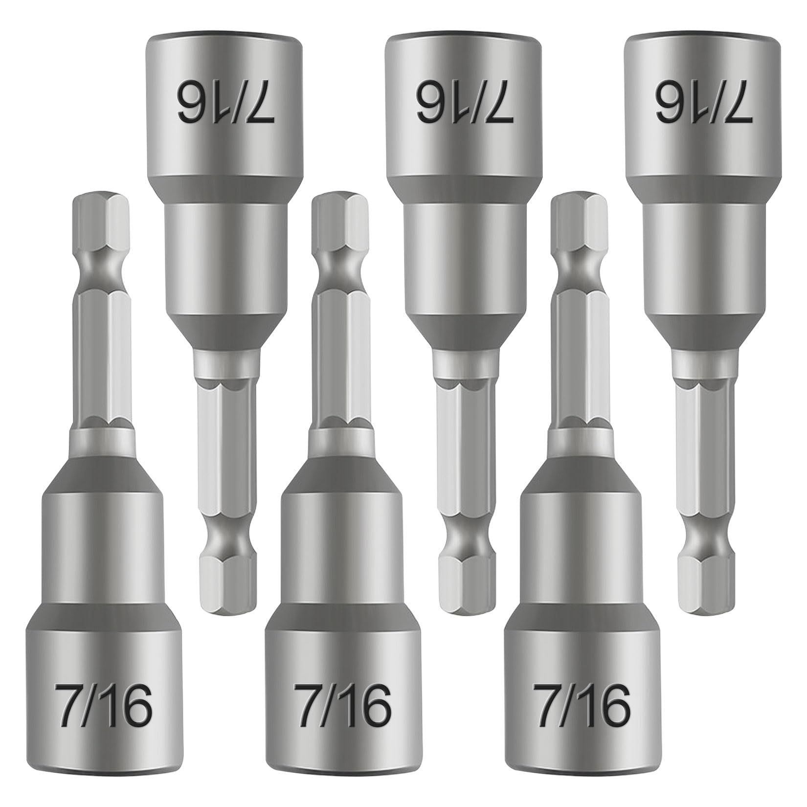 Magnetic Nut Driver Bits - 6-Piece Set -1 Magnetic Nut Driver Bits - 6-Piece Set -1