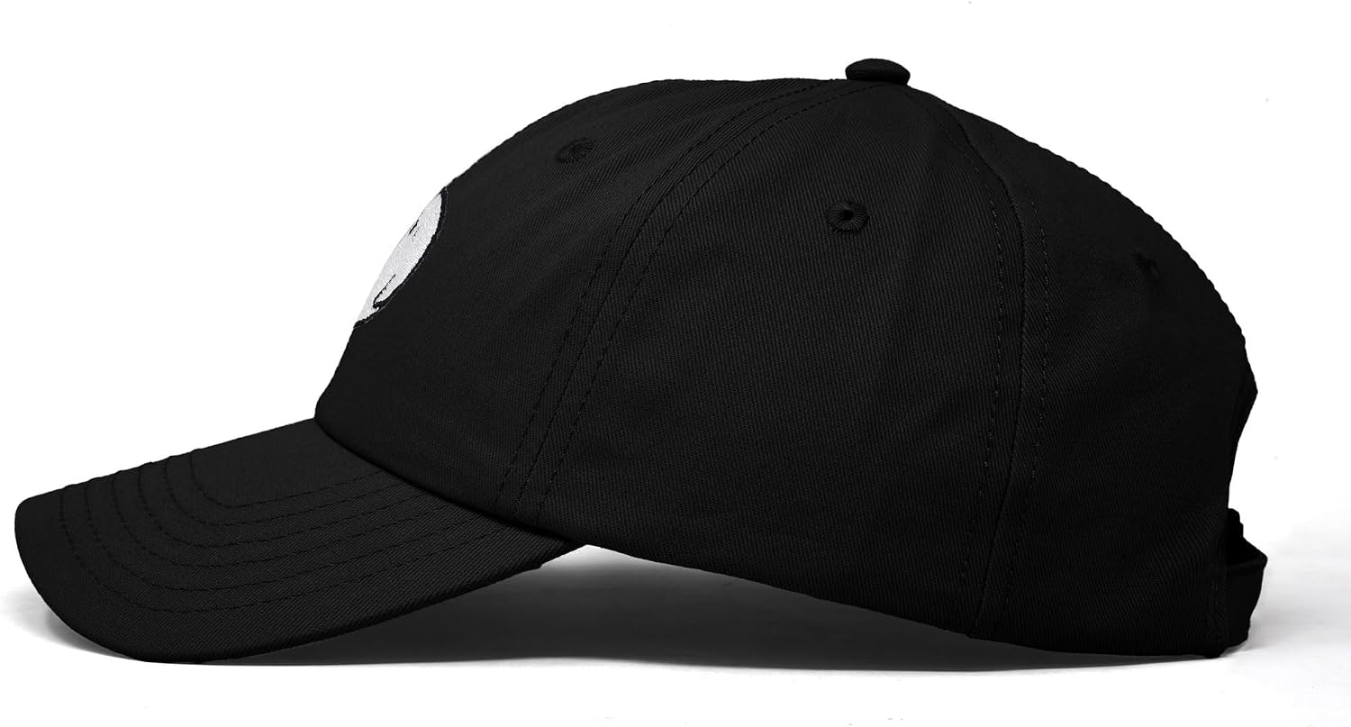 DALIX Ghost Embroidered Mens Womens Cotton Dad Hat Baseball Cap Adjustable