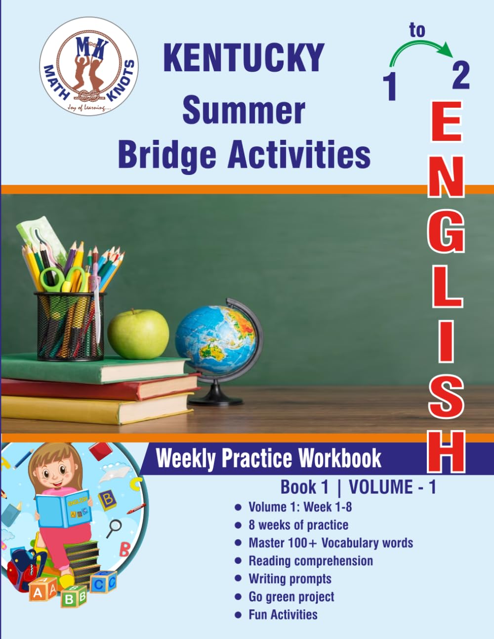 GRADE 1 TO 2 : KENTUCKY Summer English Bridge Activities