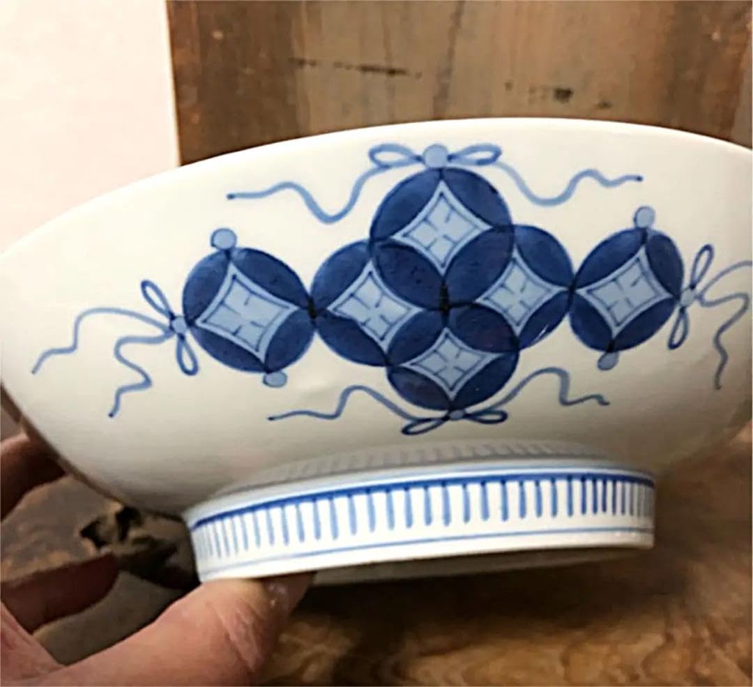 Amazon.co.jp: 時代 鍋島焼 鍋島藩 染付け 草花紋 深皿 : ホーム＆キッチン