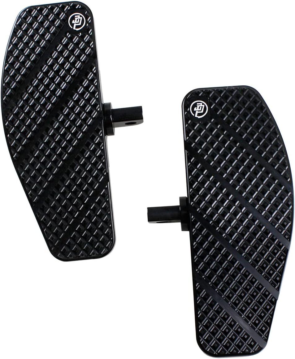 POWER JAMES 8.0 Inch Long Mini Foot Pedal Floorboard for Harley Davidson 1990-2017 Super Glide, Street Bob, Fat Bob, Low Rider, Low Rider S, Wide Glide, Breakout, Softail Standard, (Small Orange)