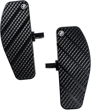POWER JAMES 7.9" Mini Riders Foot Pedal Floorboard Control for Harley Davidson 84-2017 Low Rider, Softail Standard, Street Bob, Fat Bob, Dyna, FX Softail Models Small Black