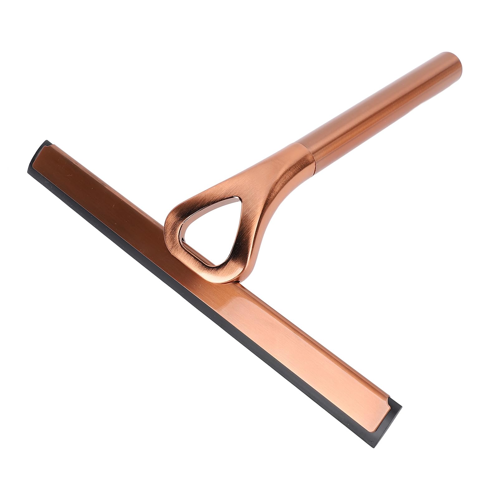 Aramox Tergicristallo per Doccia in Acciaio Inossidabile 304, Pulitore Multifunzionale per Bagno per Specchi, Finestre e Piastrelle - Spazzola in Silicone con Gancio per Appendere (bronzo antico)