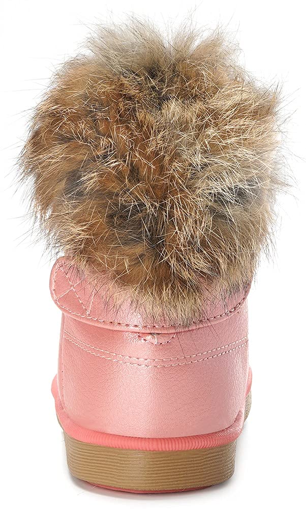 Gaatpot Stivali per Bambine e Ragazze Stivaletti da Neve Scarpe con Invernali Stivale con Imbottitura Calda Impermeabili PU Unisex – Bambini