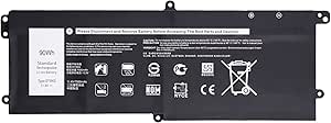 swark Batterie pour ordinateur portable DT9XG compatible avec [Dell] A-lienware Area-51m R1 R2 D1968 D1969PW D1733B Series