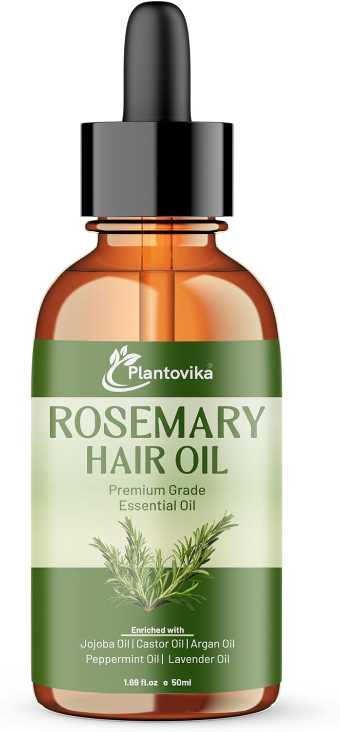 Rosemary Oil for Hair Growth 1.69 oz, Enriched with Jojoba, Caster, Argan, Peppermint, Lavender Oil | Scalp & Hair Strengthening, Hair Care Rosemary Oil for Hair Growth 1.69 oz, Enriched with Jojoba, Caster, Argan, Peppermint, Lavender Oil | Scalp & Hair Strengthening, Hair Care