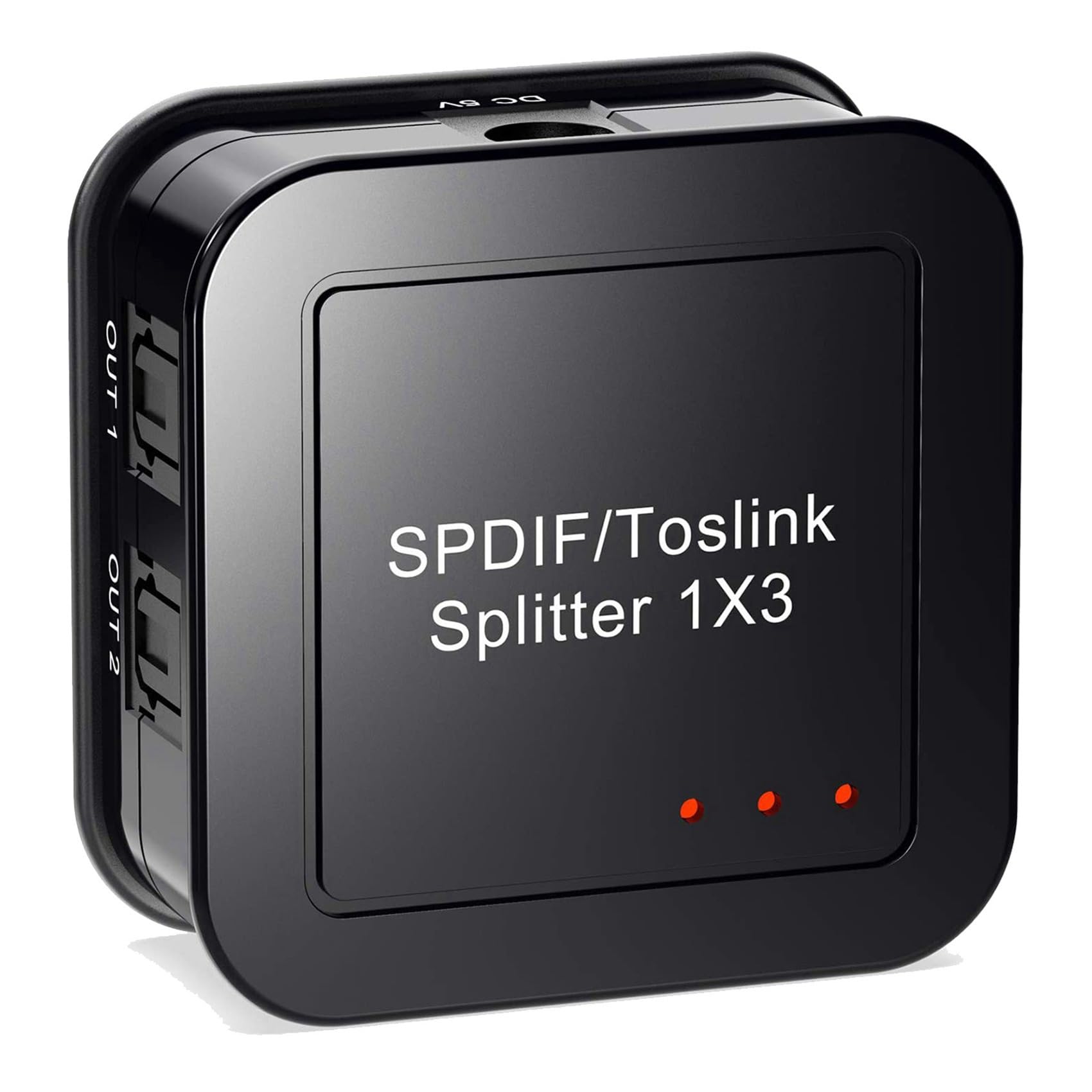 ISTOVO 10X Digital Optical Audio 1X3 Splitter, digitale SPDIF TOSLINK fibra ottica Audio Splitter, 1 in 3 Out