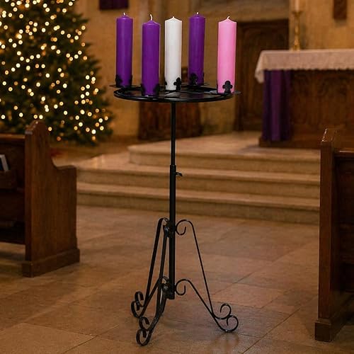 2'' Advent Wreath/Advent Candle Holder - WITHOUT CANDLES