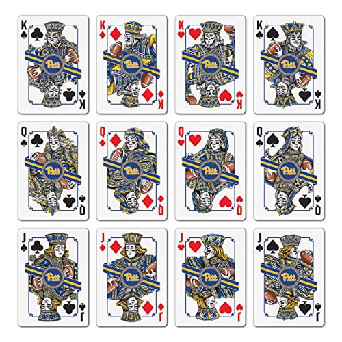 Image of YouTheFan NCAA Officially-Licensed Playing Cards - Original Artwork on All face Cards and Jokers - Team's Official Colors - Quality Linen Texture - Designed in The USA