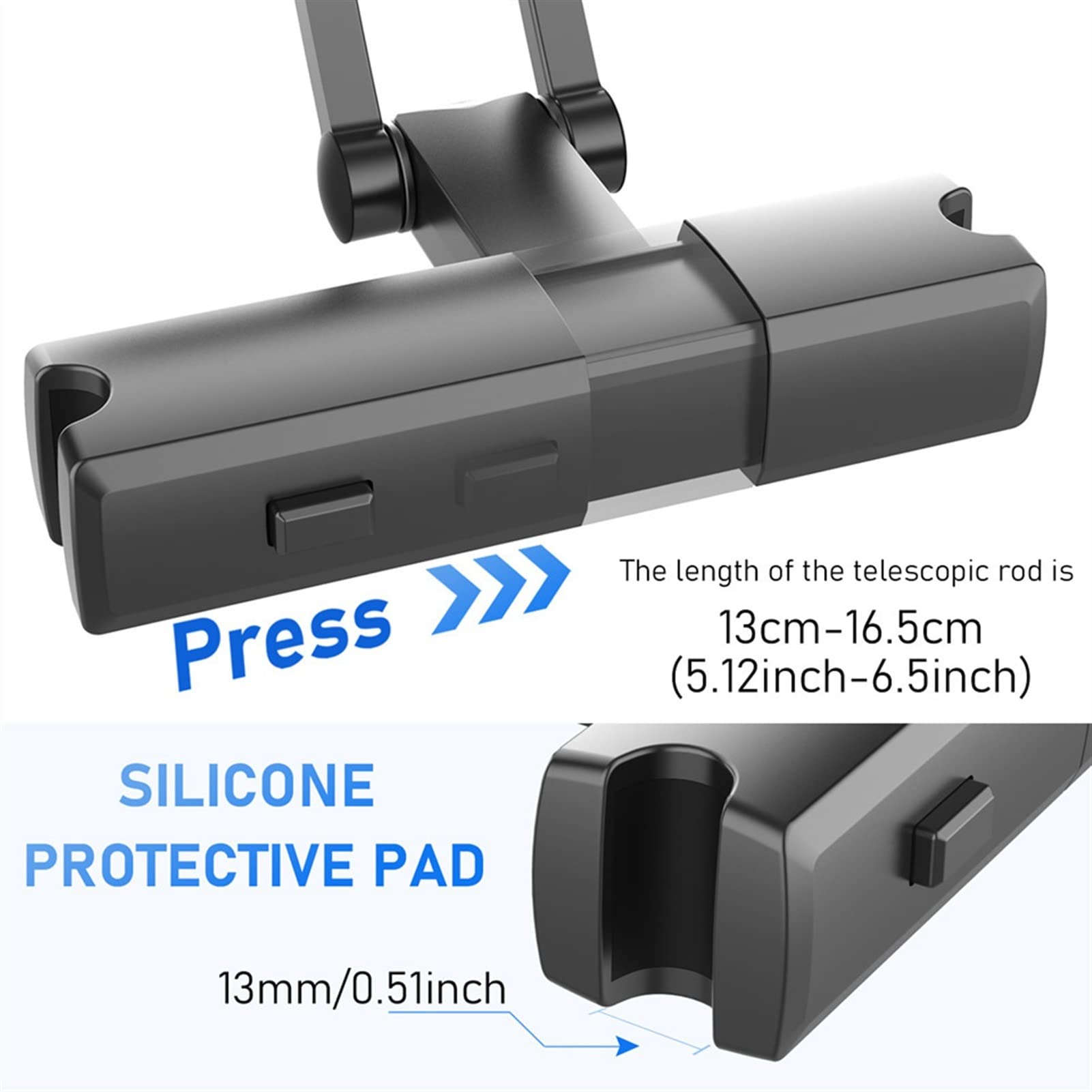 Supporto per Tablet Supporto for tablet dell'automobile, supporto del supporto del tablet della poggiatesta dell'automobile for il sedile posteriore dell'automobile, il supporto del poggiatesta della