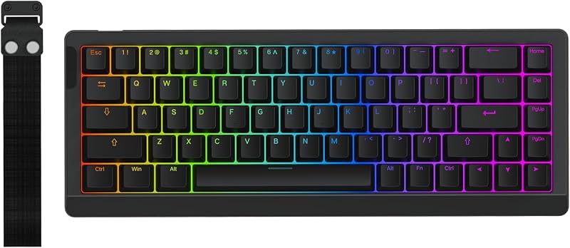 EPOMAKER HE68 Lite Hall Effect Gaming Billentyűzet 8K Polling Fekete