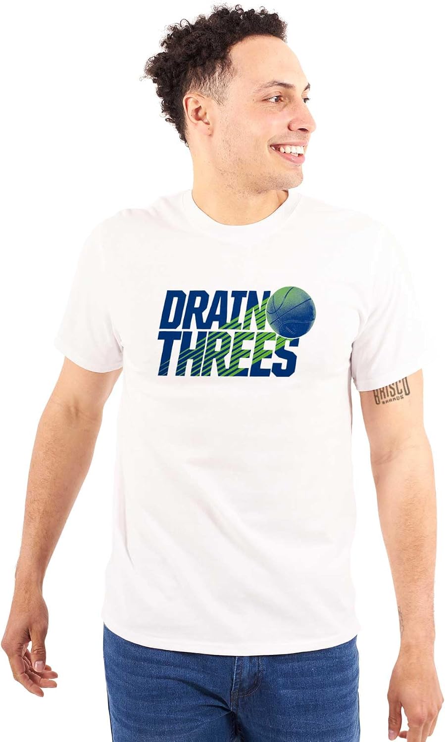 Basketball Drain Three Pointers Mens Graphic T Shirt Tees