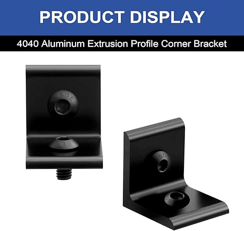 Miniatura 247 de 10 unids 2020 placa de extrusión de aluminio conector esquina L soporte 8020 V ranura hardware ranura T accesorios con tuercas en T y tornillos