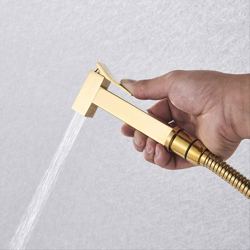 Rubinetto Per Bidet Rubinetto Per Doccia In Ottone Miscelatore Per Rondella Miscelatore Per Acqua Calda Fredda Gru Quadrato Per Doccia Spruzzatore Rubinetto Per Wc Rubinetti Per Wc Chrome Polish