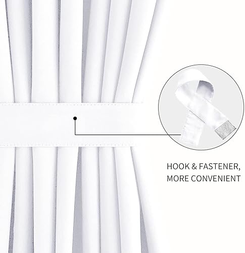 Miniatura 500 de DWCN Cortinas para puerta francesa: cortina térmica con bolsillo para barra para puertas con ventana de cristal, puertas de cocina y patio