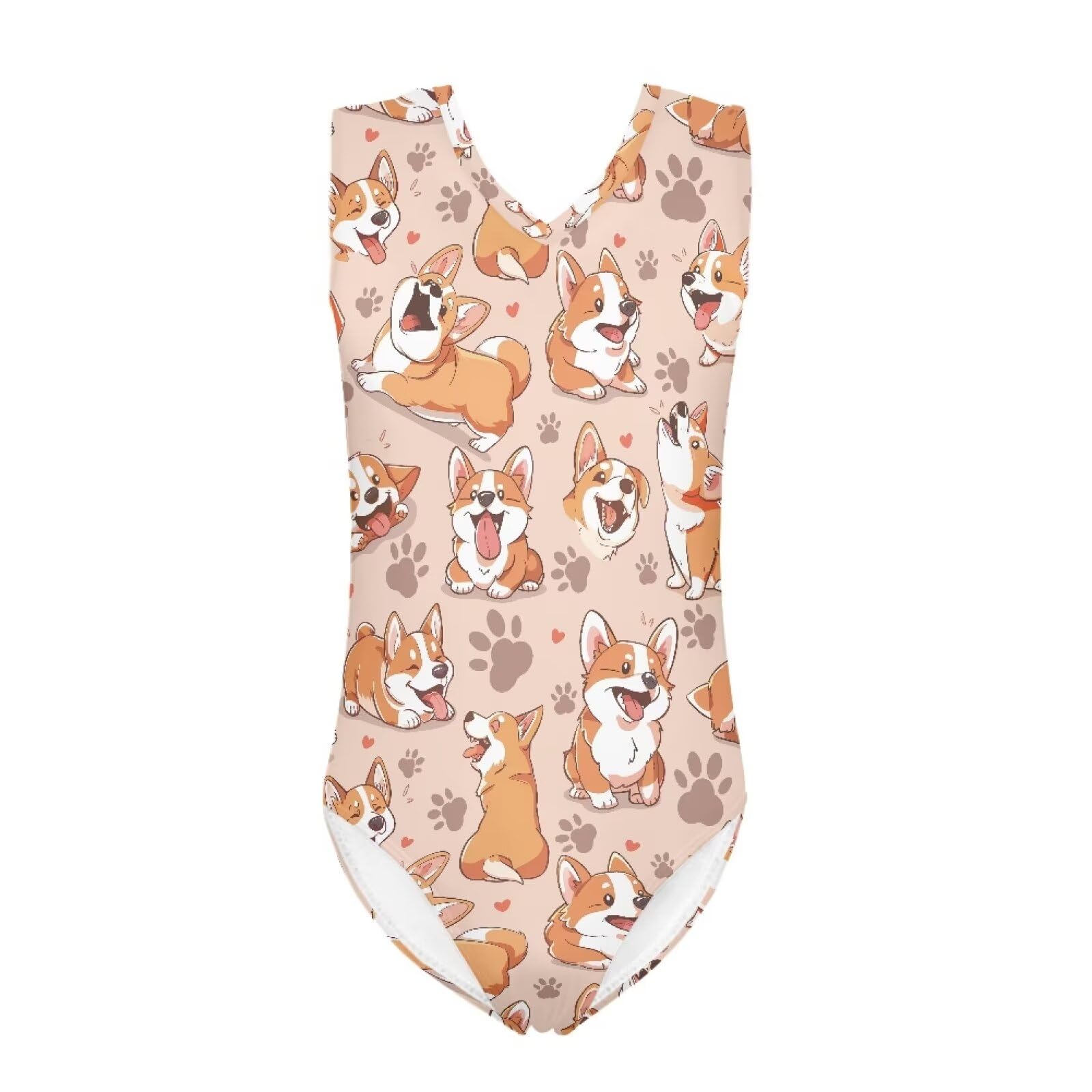 INSTANTARTS Leopard Leotard Girl Gymnastics Toddler Tank Biketards One Piece