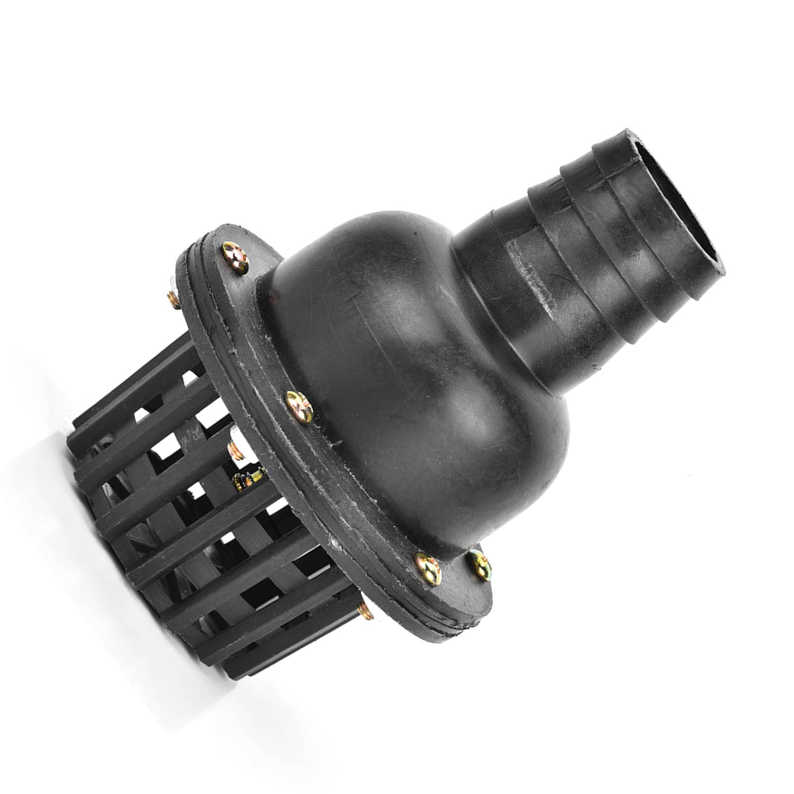 Viagasafamido Black Foot Valve, Pump Foot Valve, Check Valve, Pvc Well Pump Foot Valve For Fluid Machine, 1.5In 2In 2.5In 3In 4In(1.5")