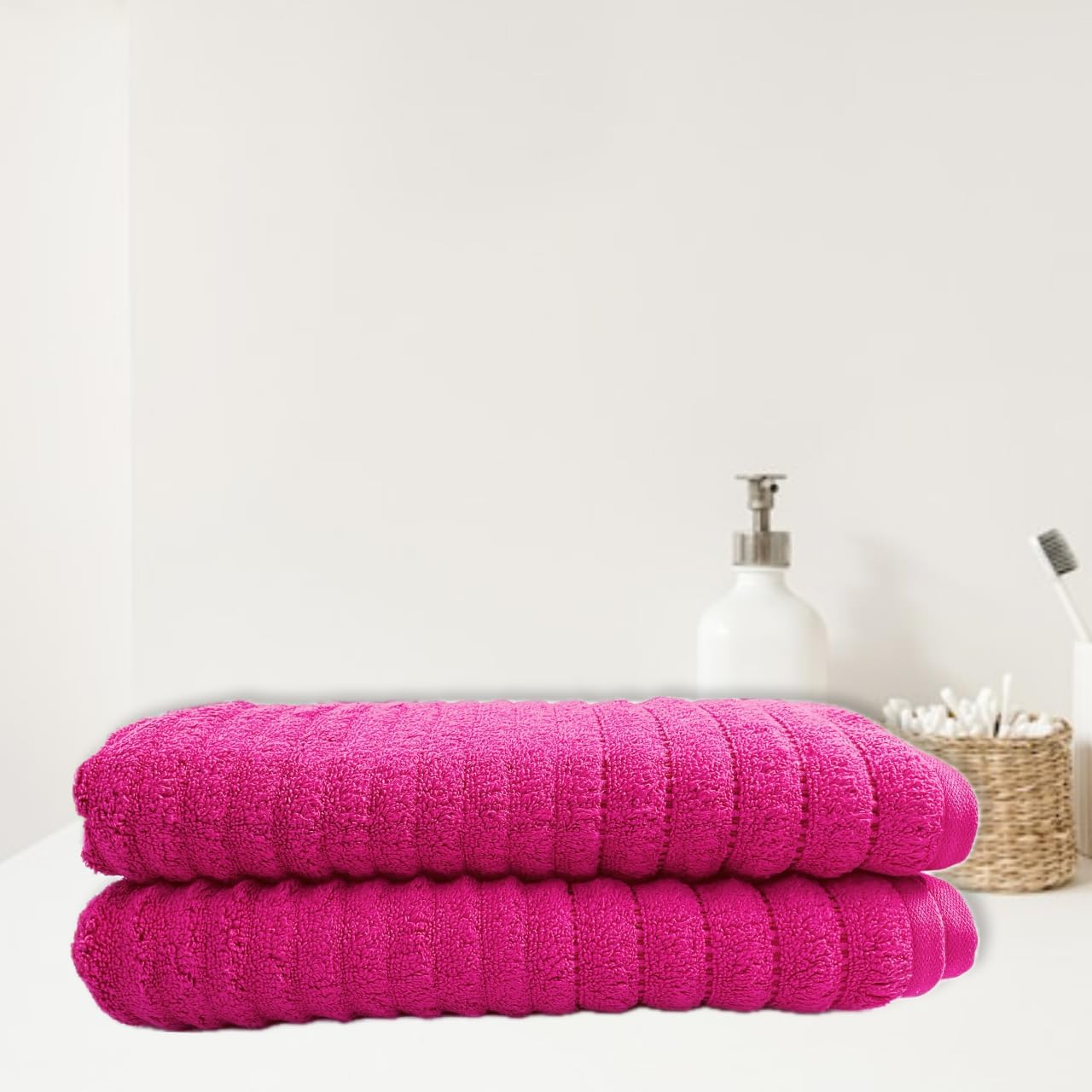 COTFLEX Zero Twist Yarn Bath Towel, 100% Cotton, Super Absorbent, Incredibly Soft, Unisex, Pack of 1 (Maroon)