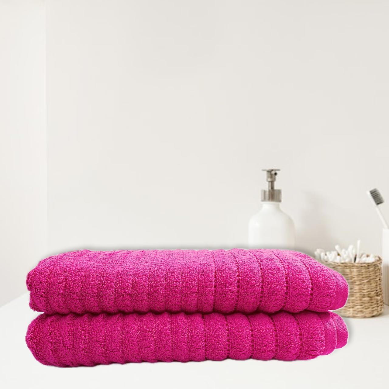 COTFLEX Zero Twist Yarn Bath Towel, 100% Cotton, Super Absorbent, Incredibly Soft, Unisex, Pack of 1 (Maroon)