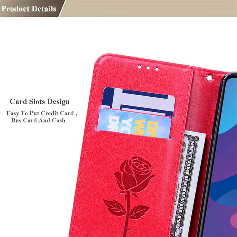 YKNIUFLY Cover per Ulefone Note 15, Pelle PU Premium Magnetico Flip Case Custodia, Slot per Schede, Portafoglio Cover per Ulefone Note 15.(Oro rosa