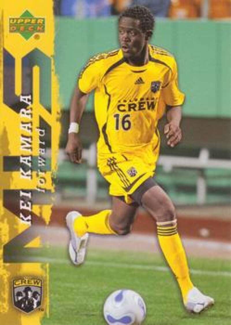 2006 Upper Deck MLS #24 Kei Kamara RC Rookie Card Columbus Crew Official Soccer Card in Raw (NM or Better) Condition