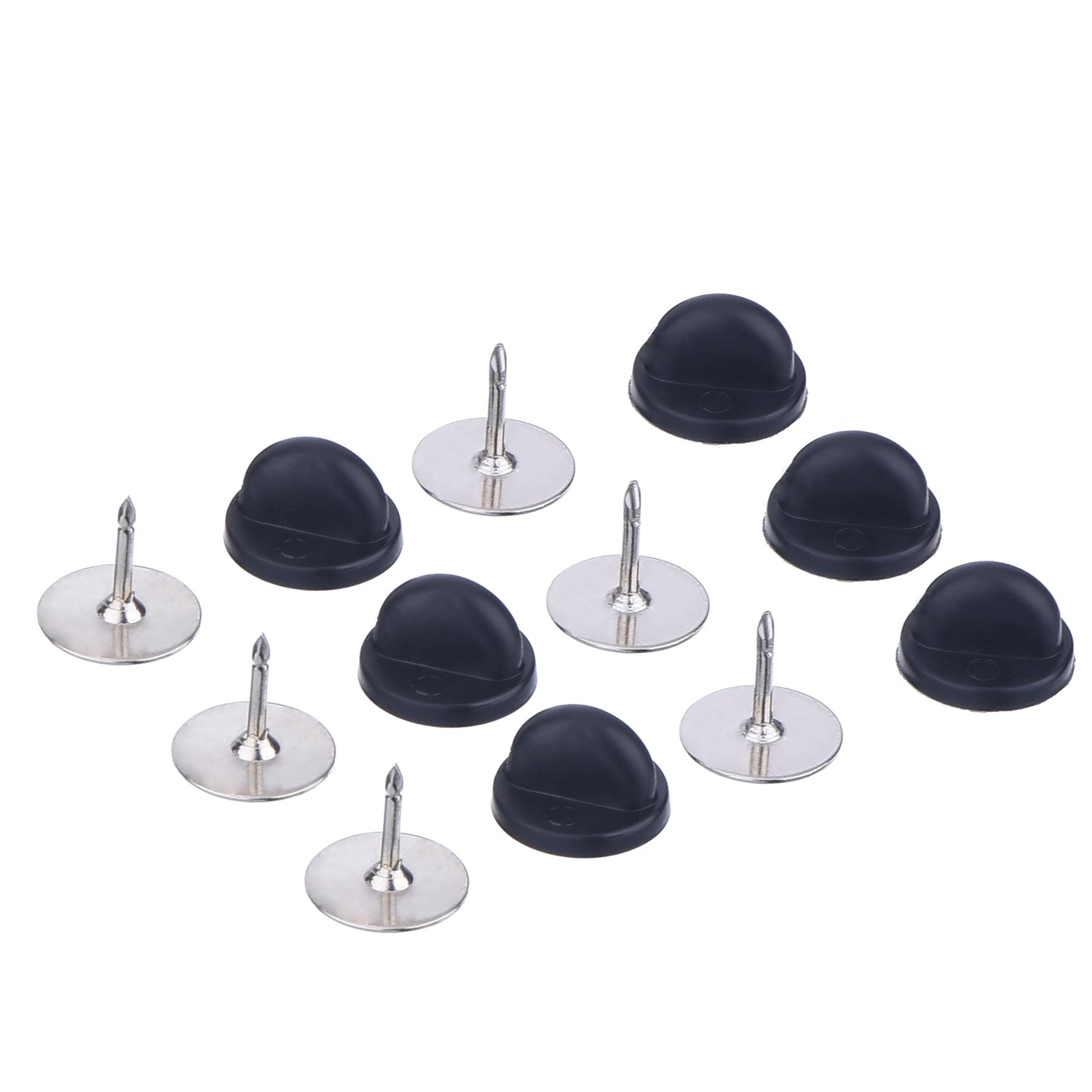 EBOOT 50 Pair Rubber Pin Backs Butterfly Clutch Pin Tie Tacks Blank Pins Holder Tie Tacks Keepers for Craft Making - Image 4