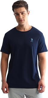 U.S. Polo ASSN. Men's Cotton Solid Comfort Fit Loungewear T-Shirt Price In India