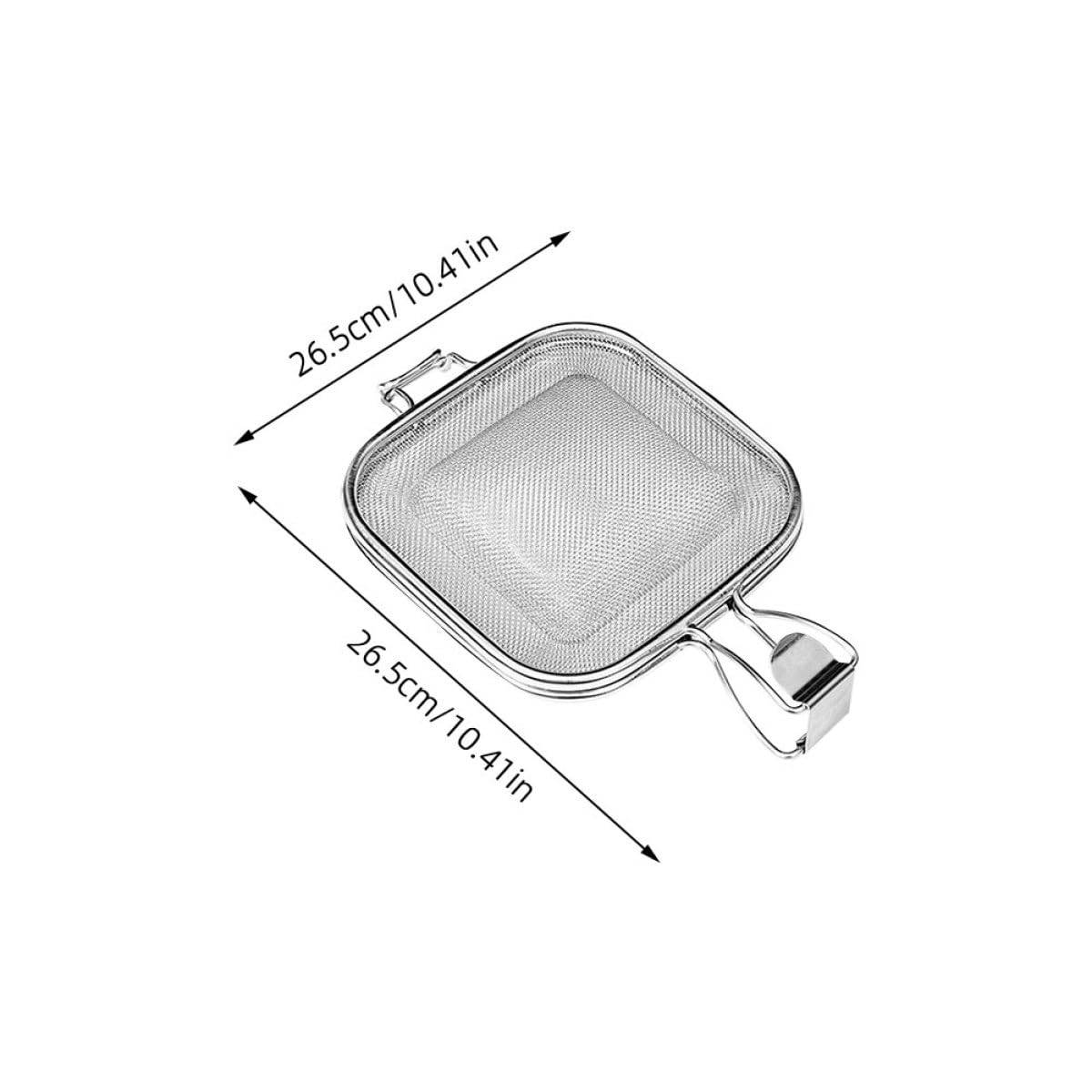Hemobllo Pinza per Tostare Sandwich in Acciaio Inossidabile Bordi Arrotondati, Resistente per Forno e Barbecue, Strumento la Cottura del Pane