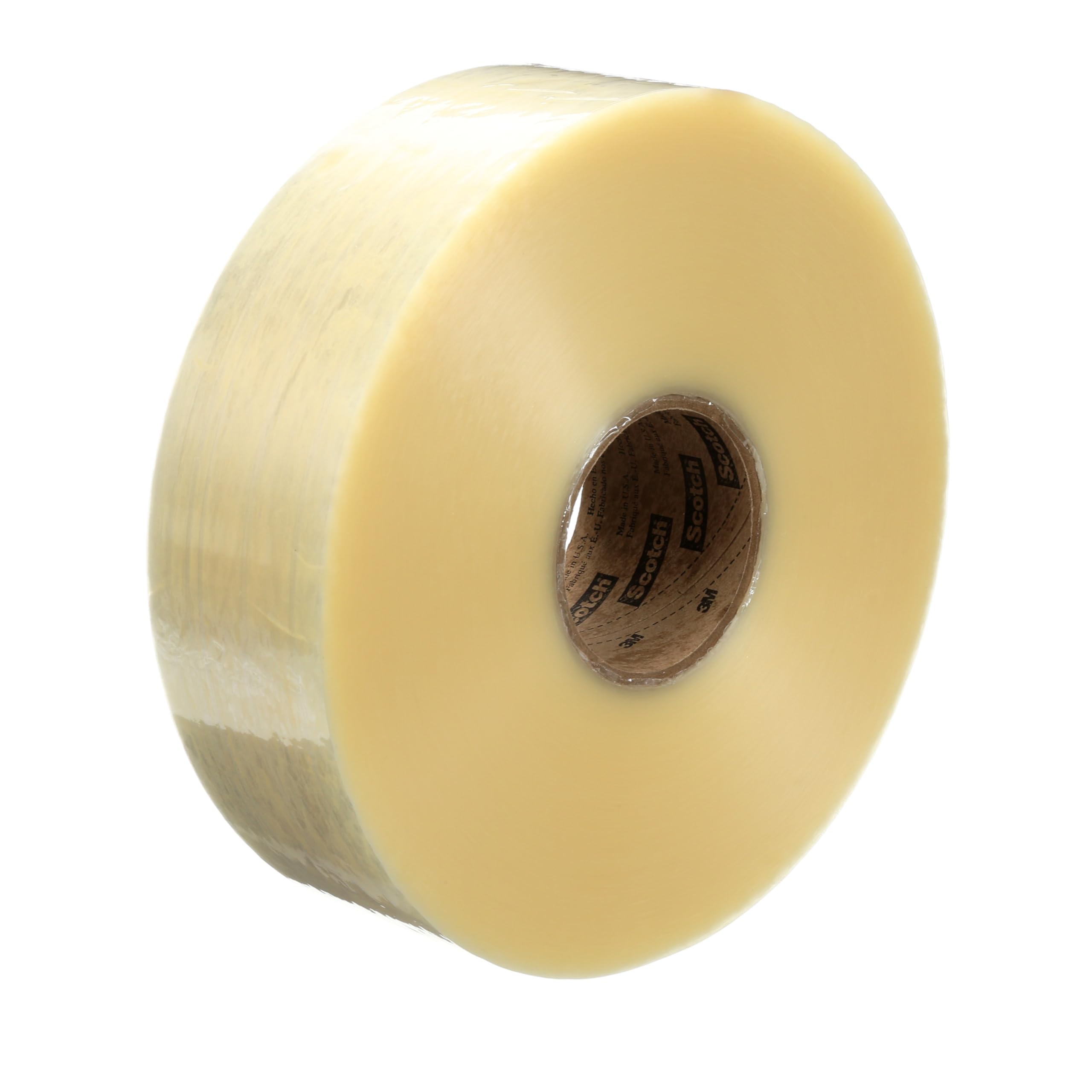 3M Scotch Box Sealing Tape 371, Industrial Grade Polypropylene, Synthetic Rubber Adhesive, Clear Color, 72 mm x 914 m, 4/Case