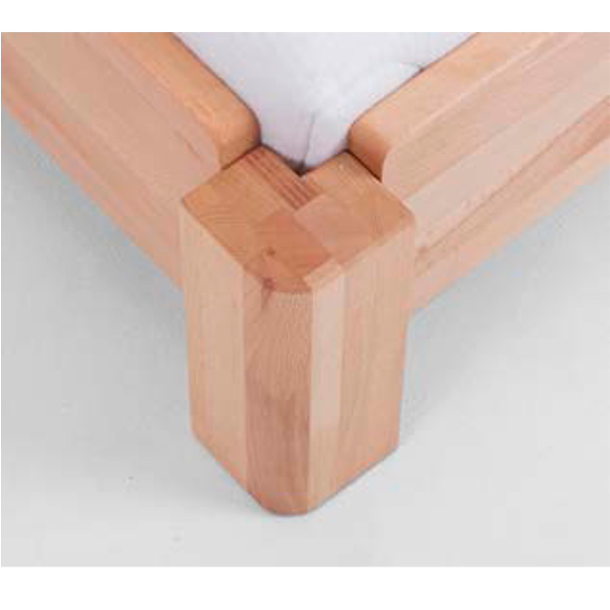 DICO 2er Stapelbett Massivholz mit Rollrost Größe 90x200 cm 01 Kernbuche geölt