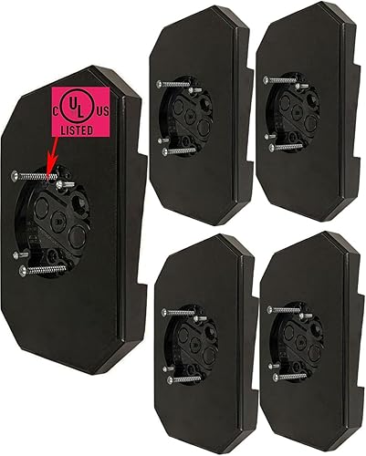 Miniatura 9 de iMBAPrice 8141DBL-1 Kits de montaje de lámpara de revestimiento con caja incorporada para 12 pulgada (0.5 ") al aire libre doble de 4 "vuelta