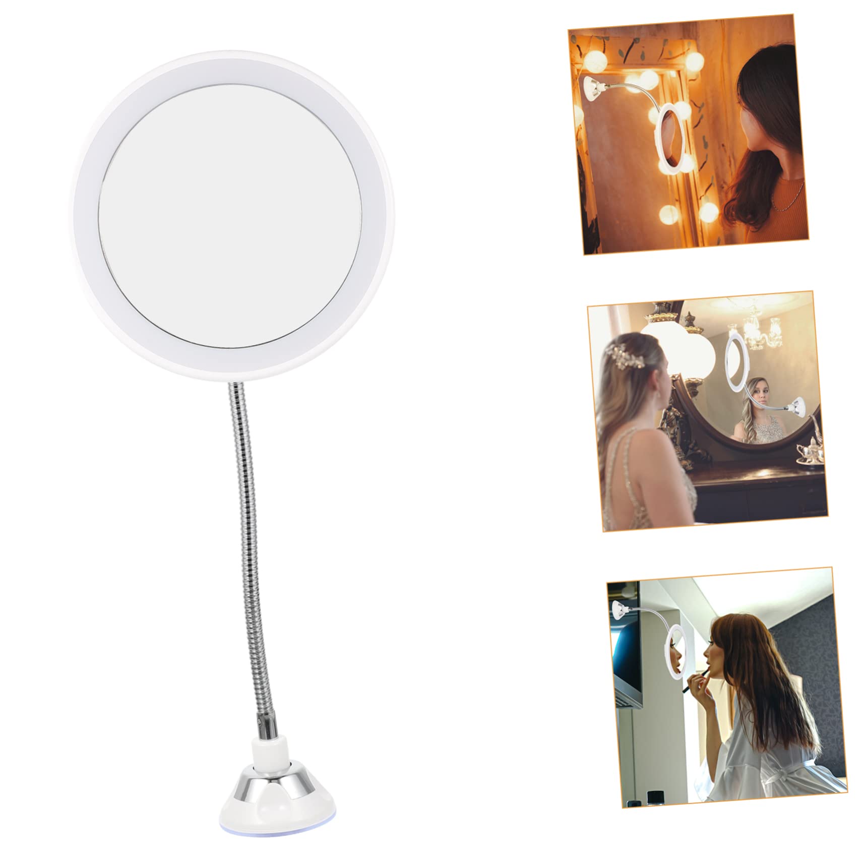 Hemobllo 360grado Specchio Per Trucco Portatile Specchio Ingranditore Resistente All Usura Da Viaggio Piccolo e Pratico Per Uso Quotidiano