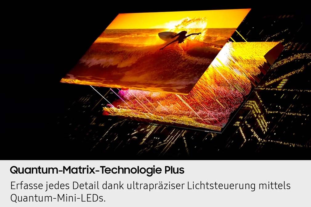 Samsung Neo QLED 4K QN85F 65 Zoll (163 cm) Mini LED Fernseher, Optimiert für Fussball, NQ4 AI Gen2 Prozessor, Quantum Matrix Plus, Dolby Atmos, Knox Security, Samsung Vision AI Smart TV