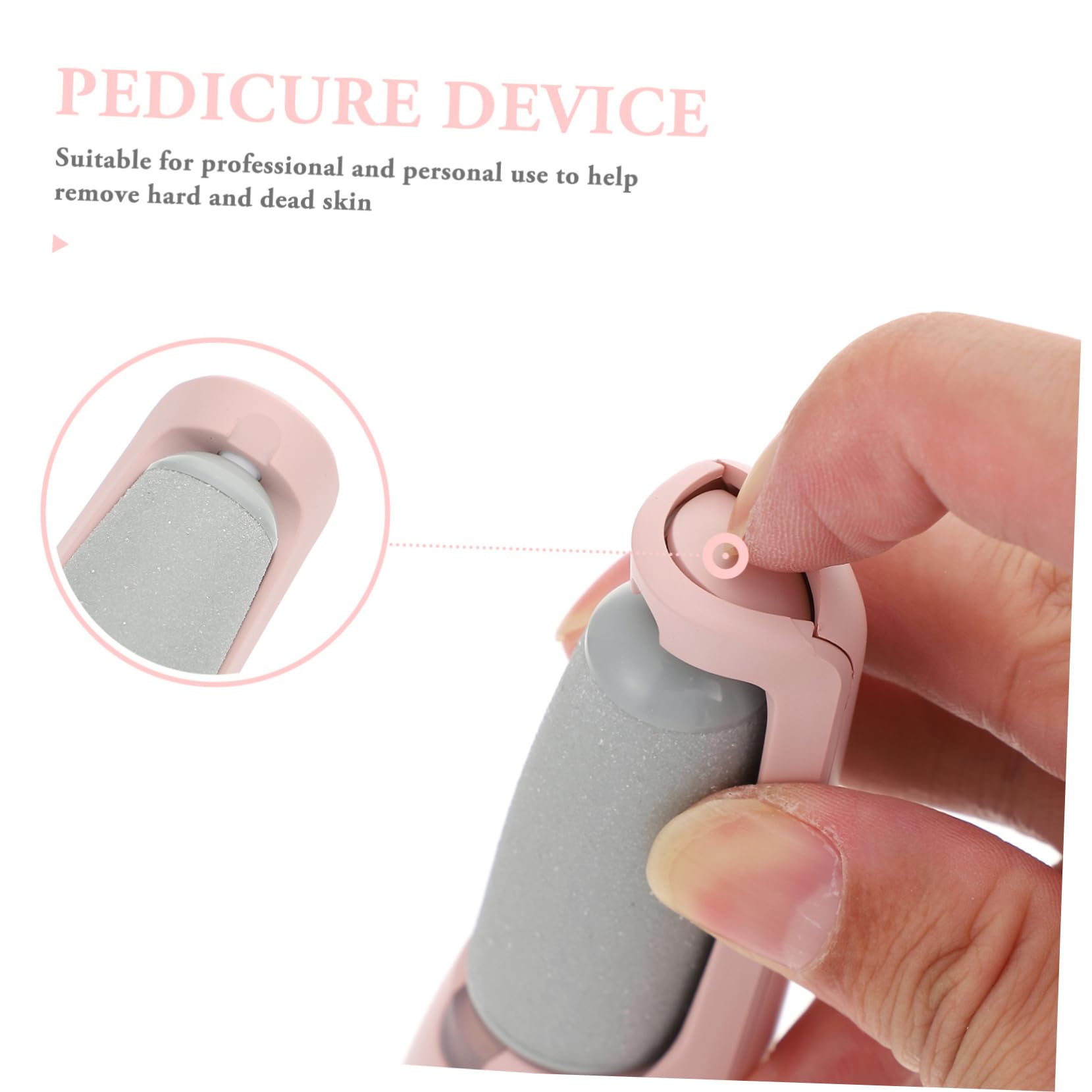 SHERCHPRY Togli Calli Piedi Elettrico Ricaricabile, Rimuove Pelle Morta e Indurita, Leggero e Portatile, per Pedicure a Casa in Viaggio