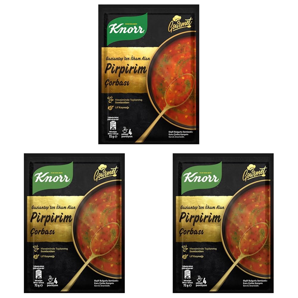 Knorr Gurme Pirpirim Çorbası 72 Gram (3 paketi)