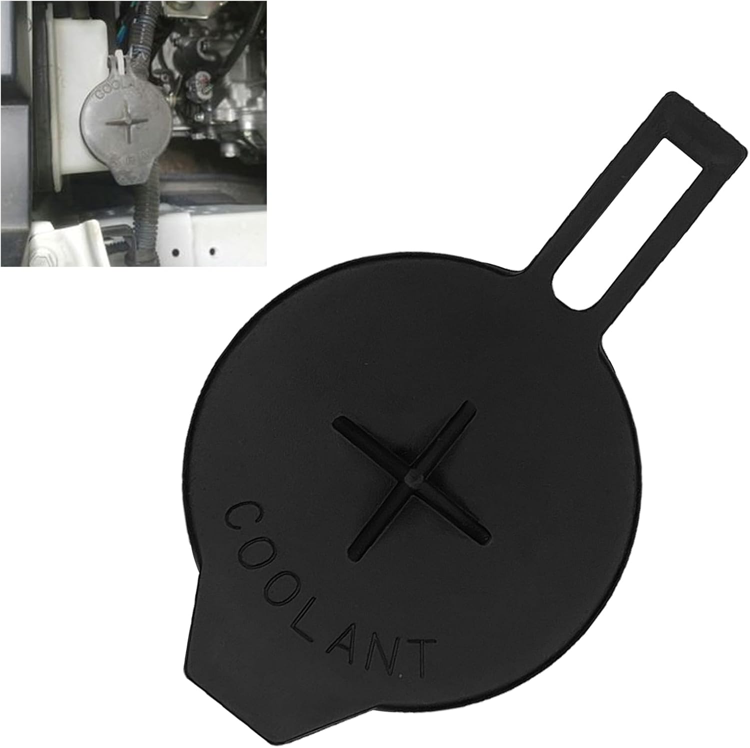 1PCS Engine Coolant Reservoir Tank Lid Cap Cover, Repalce OEM# 6471-23030 1306F5 Reservoir Tank Cap, Car Engine Accessories Radiator Cap Fits for Toyota Corolla 2014-2019, Yaris