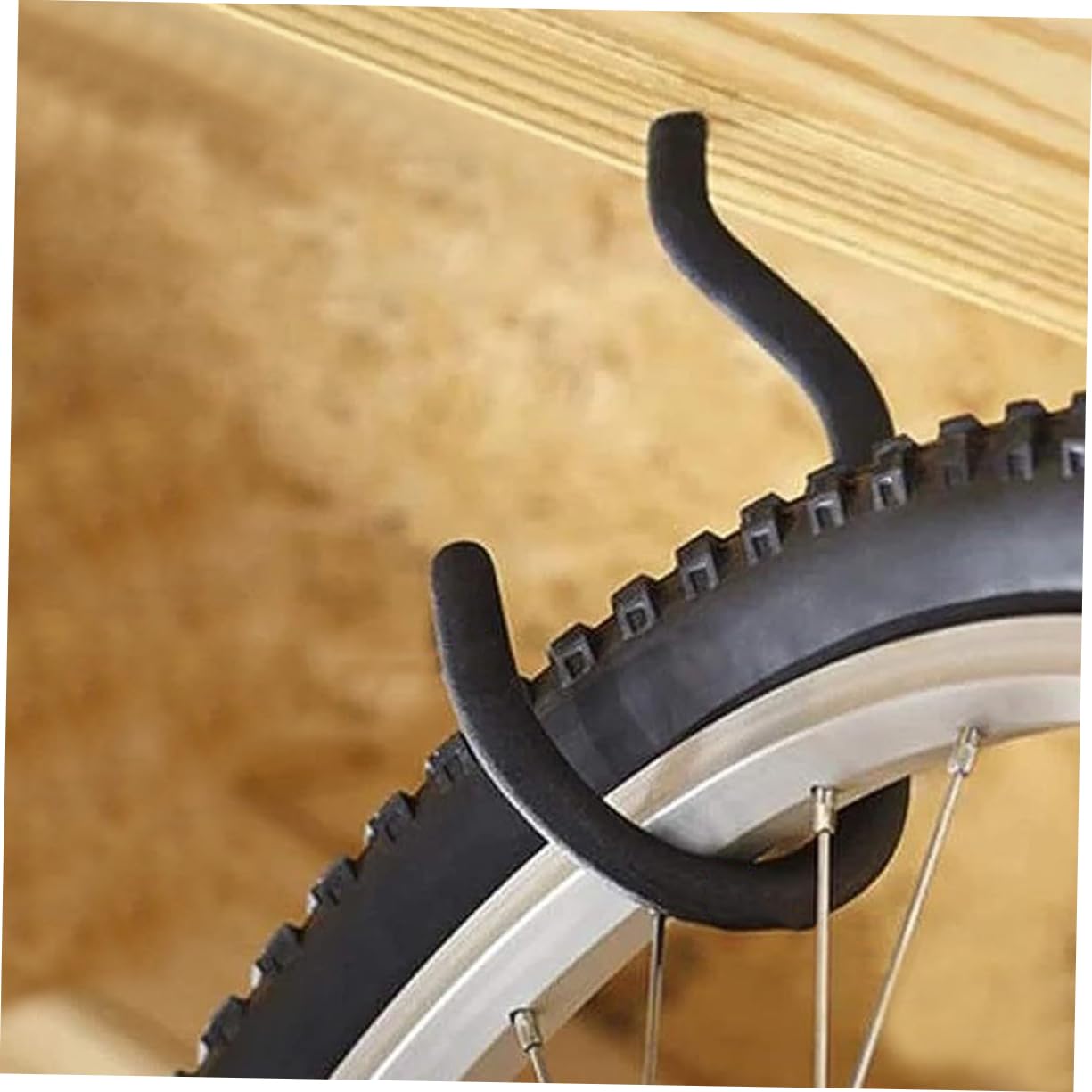 DOITOOL 5 Set Copertura Del Gancio Della Bicicletta Scopa Appendiabiti Blocca L'alta Sicurezza Gancio Per Capannone Cremagliera Ciclo Serrature Stand Acciaio Galvanizzato Black 6 Pezzi * 5