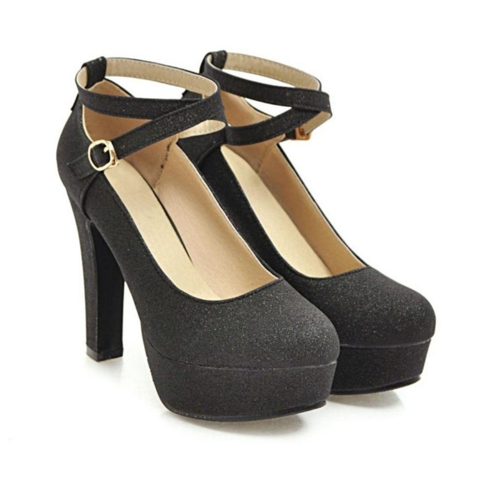 Donna Moda Tacco A Blocco Scarpe