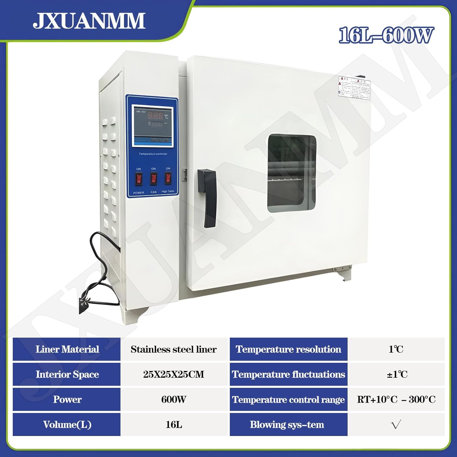 Laboratoryjny Piec Suszący Laboratoryjny Piec Do Suszenia Konwekcyjnego Z Wymuszonym Obiegiem Powietrza Ogrzewanie Elektryczne Piec Do Suszenia Strumieniowego O Stałej Temperatur, White, 600W
