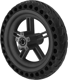 Electric Scooter Rear Tire Set, 8.5In Assembly Honeycomb Explosion Proof Wheel Hub Solid Tire Tire Rear Wheel Replacement, Compatible Brake Disc, for M365 Pro Pro2 2 Wheeled Electric Scooter