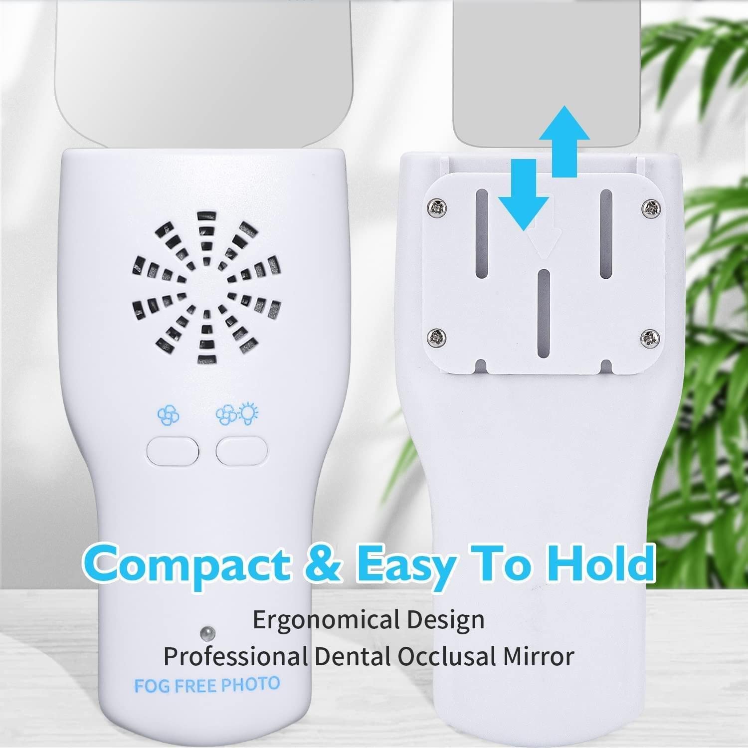 Specchio Dentale con Luce,Specchi Dentali Automatici Antiappannamento per La Fotografia Orale, Specchi di Vetro Riflettore Defog Specchi Dentista