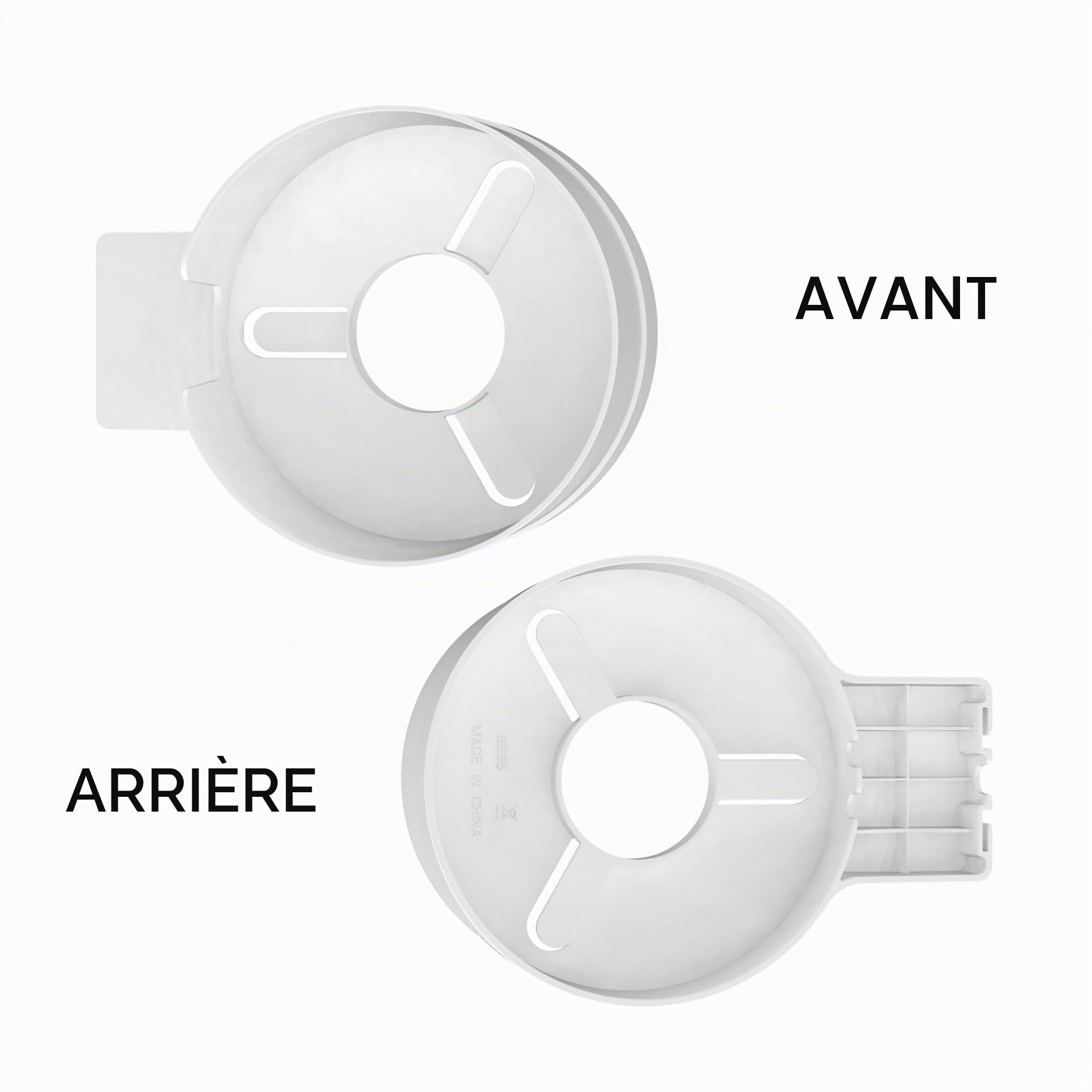 TP Link Deco BE65 / BE85 / BE95 Mesh System WiFi 7 Support mural simple et robuste TP Link Deco BE65 / BE85 / BE95 avec gestion des câbles (blanc, 3 pièces)