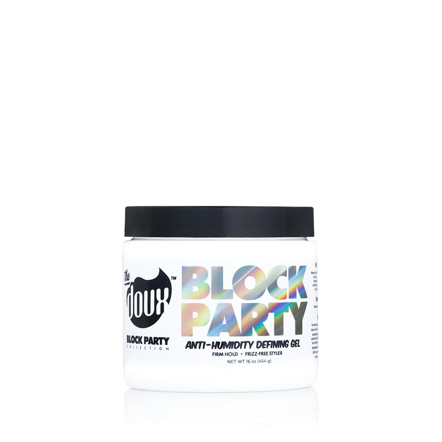 The Doux BLOCK PARTY Anti-Humidity Gel, Curl Defining Styling Gel, 8 oz